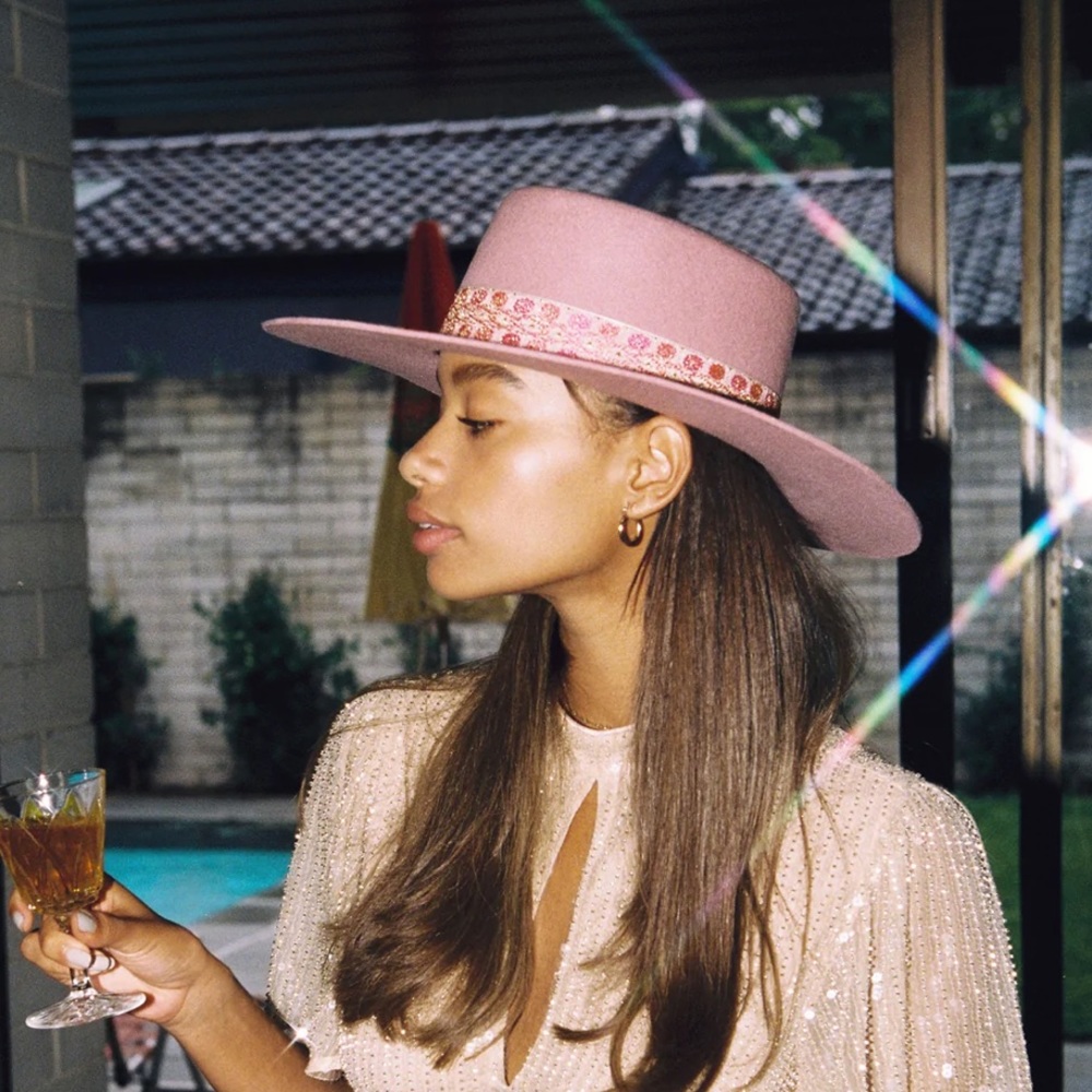 Lack of Color pink hat